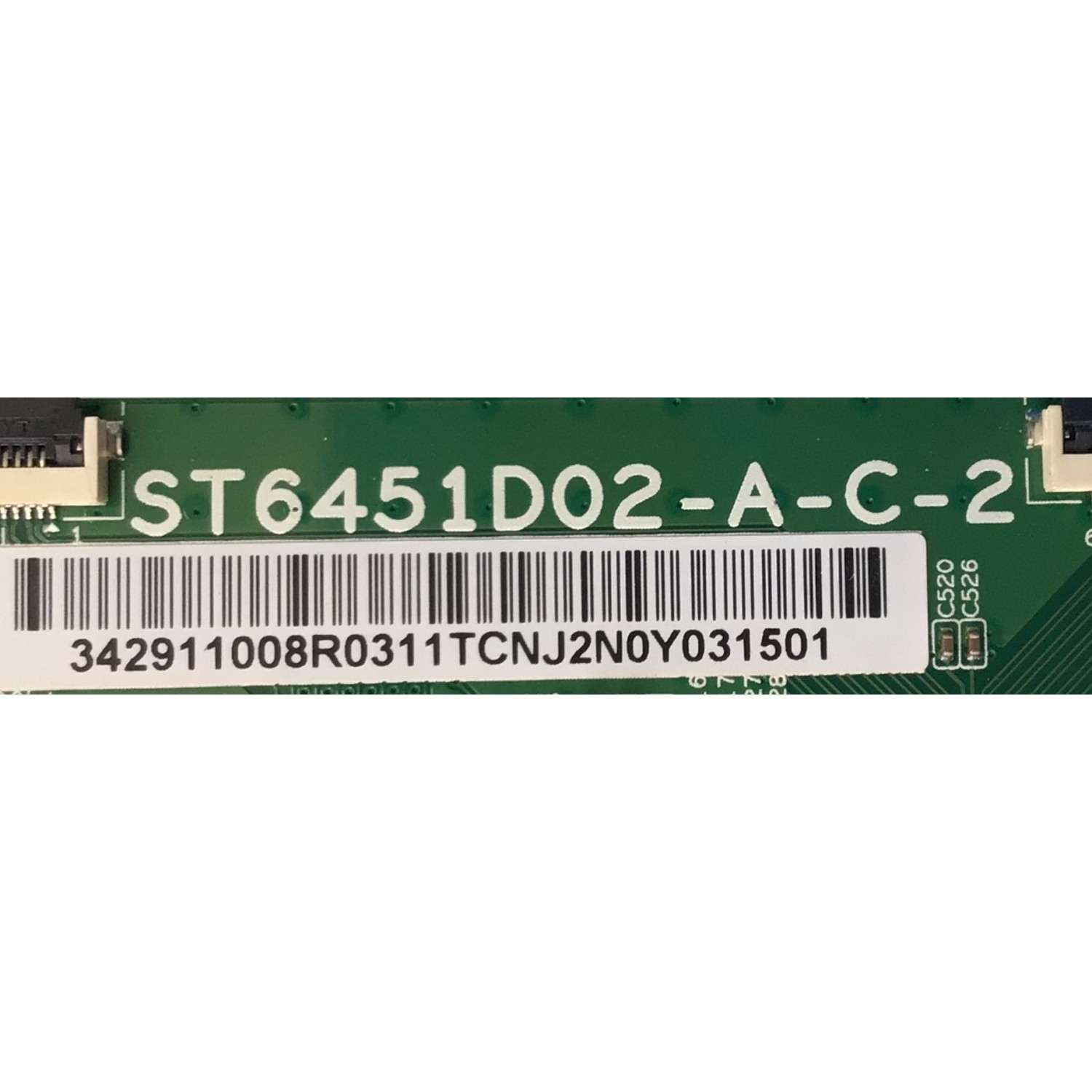 KIT DE TARJETAS PARA TV TCL / MAIN 08-CS65CUN-OC405AA / 40-MS22F1-MAB2HG / FUENTE 08-L171WD2-PW200AB / 40-L171W4-PWA1CG / T-CON 34.29110.08R / ST6451D02-A-C-2 / 342911008R / PANEL LVU650NDEL / MODELO 65S425 - Imagen 3